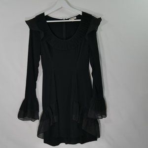 SOLD Long Sleeve Ruffle Dress | For Love & Lemons